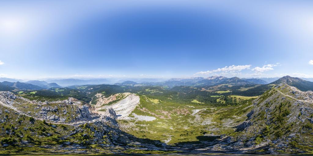 Weißhorn mit Bletterbach- und Dolomitenblick