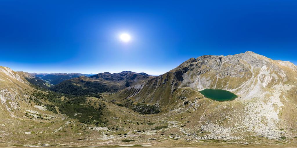 Kratzberger See Lake in the Sarentino Alps